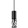 Boon 3 1/2" Wide Black Cut Metal Cylinder LED Mini Pendant