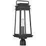 Thumbnail2 of Boone 1-Light Outdoor Post Lantern in Matte Black more views