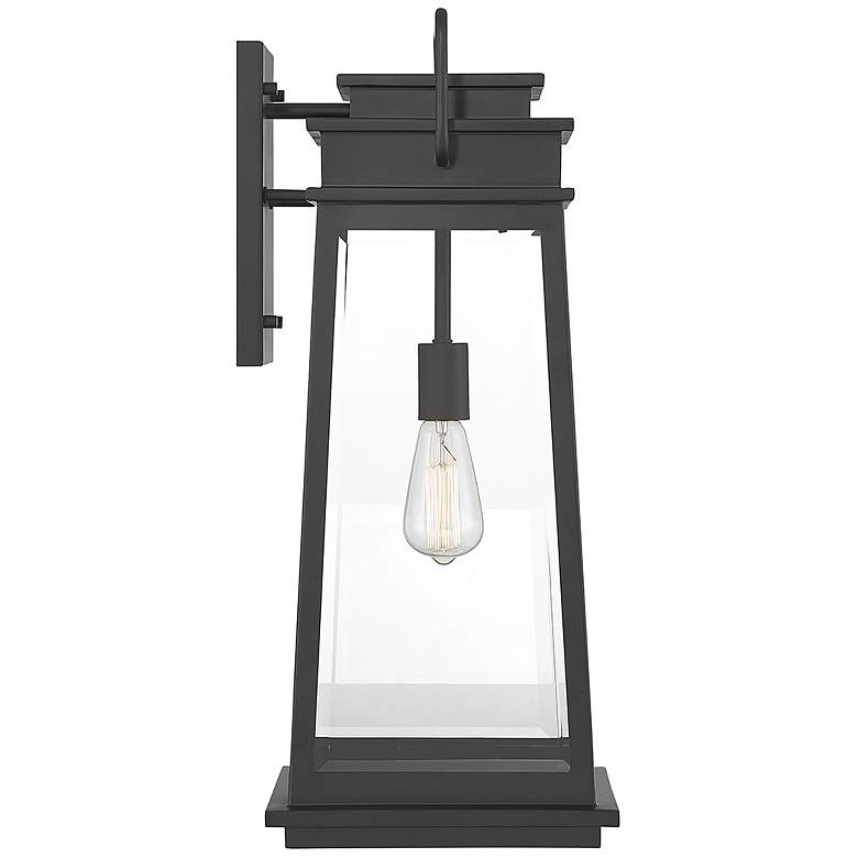 Image 5 Boone 1-Light Outdoor Wall Lantern in Matte Black more views