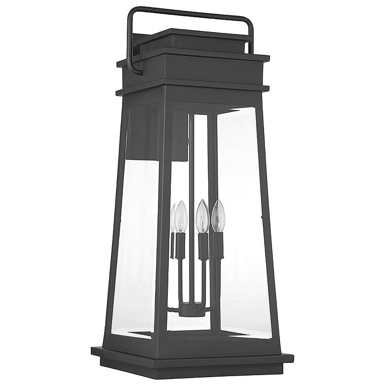 Image 2 Boone 4-Light Outdoor Wall Lantern in Matte Black more views