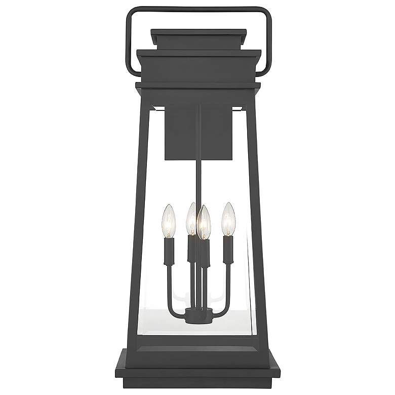 Image 3 Boone 4-Light Outdoor Wall Lantern in Matte Black more views