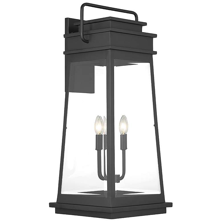 Image 4 Boone 4-Light Outdoor Wall Lantern in Matte Black more views