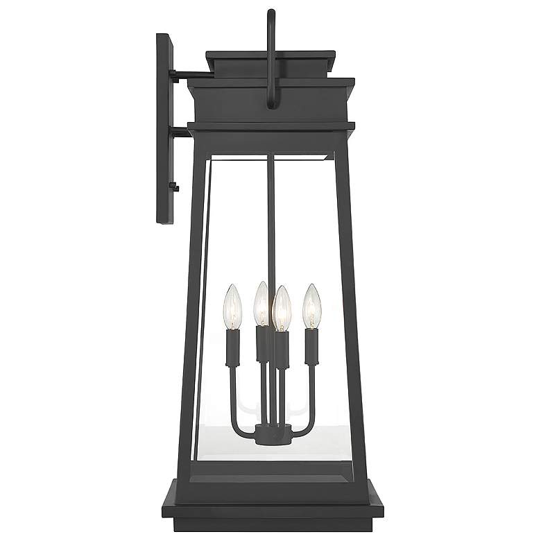 Image 5 Boone 4-Light Outdoor Wall Lantern in Matte Black more views
