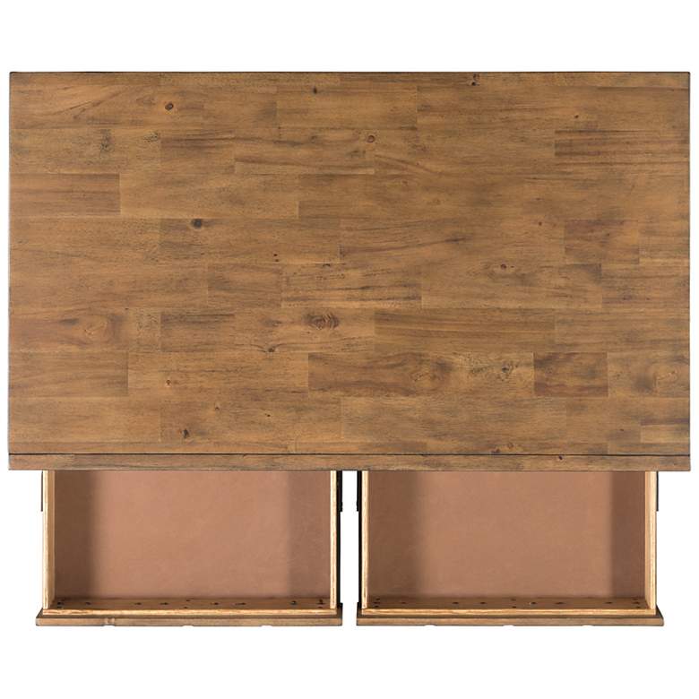 Image 1 Boone 48" Wide Light Walnut 2-Drawer Occasional Coffee Table