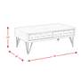 2_Boone 48" Wide Light Walnut 2-Drawer Occasional Coffee Table more views