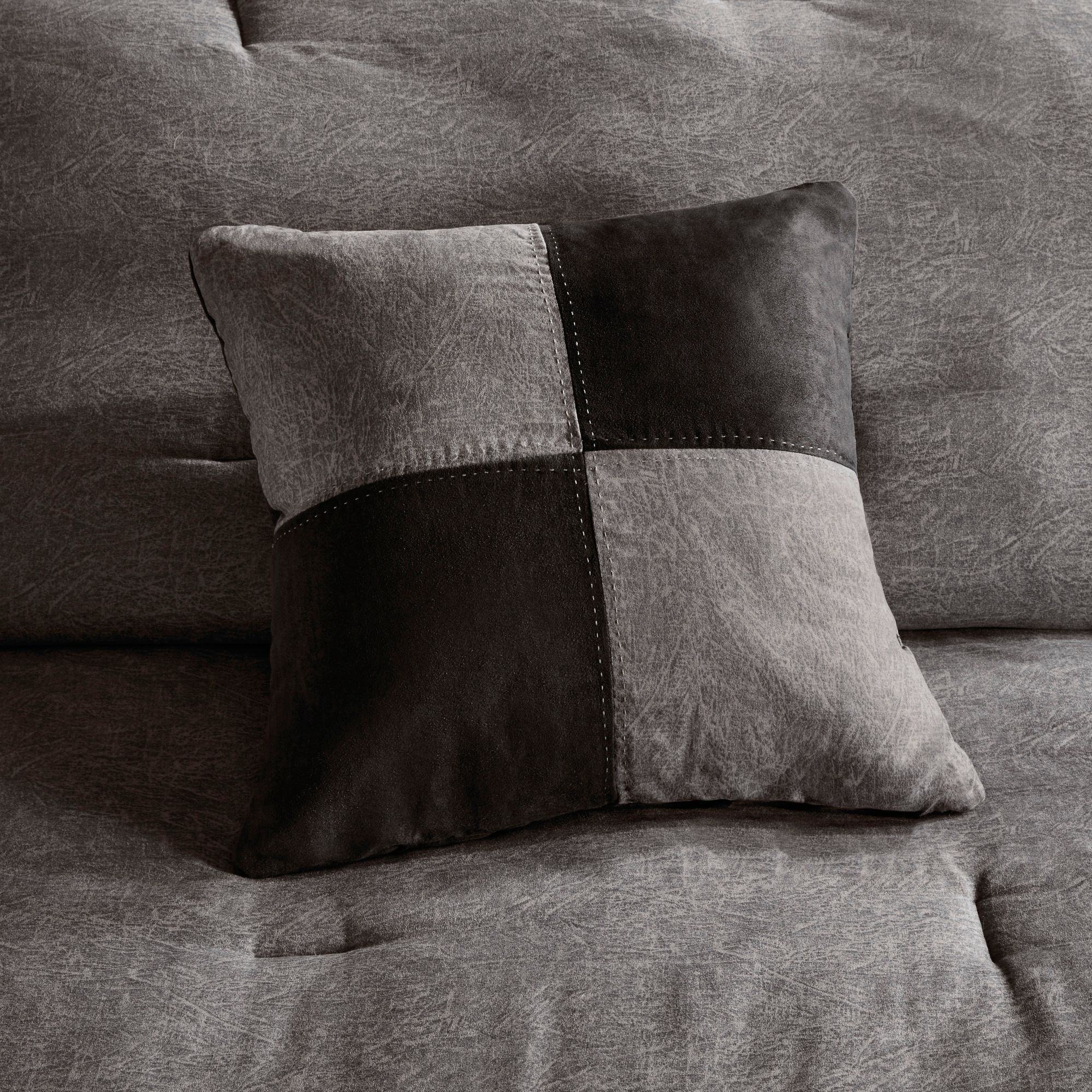 Thumbnail4 of Boone Gray Cal King 7-Piece Comforter Set more views