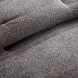 Image5 of Boone Gray King 7-Piece Comforter Set more views