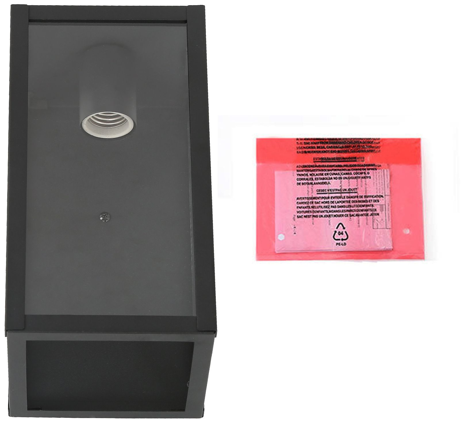 Image 4 Booth 11" High Textured Black Outdoor Wall Light more views