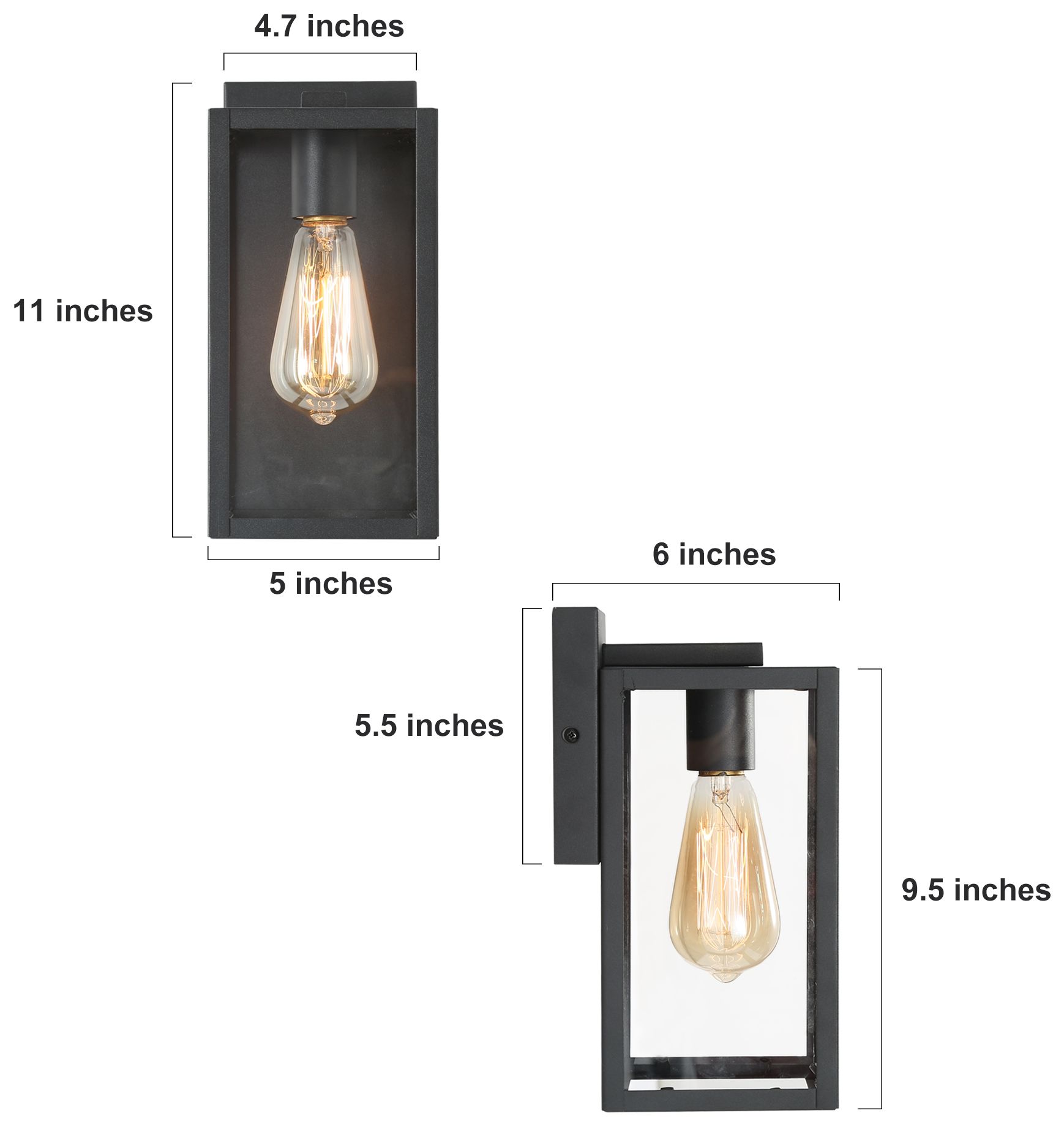 Image 5 Booth 11" High Textured Black Outdoor Wall Light more views