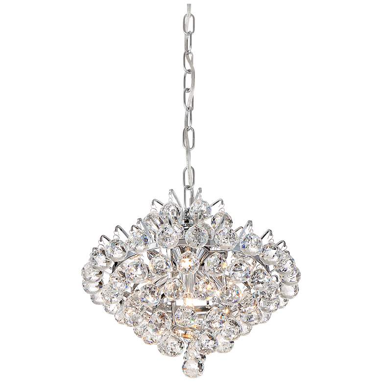 Image 3 Bordeaux 11 3/4"W Polished Chrome and Crystal Mini Pendant more views