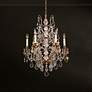 Thumbnail1 of Bordeaux 29"H x 22"W 6-Light Crystal Chandelier in Etruscan Gold