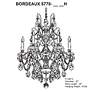 Thumbnail4 of Bordeaux 29"H x 22"W 6-Light Crystal Chandelier in Etruscan Gold more views