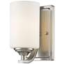 Bordeaux 8 1/2" High Brushed Nickel Wall Sconce