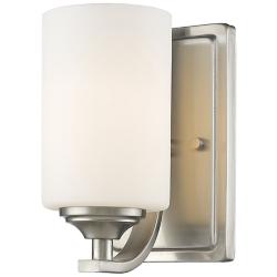 Bordeaux 8 1/2" High Brushed Nickel Wall Sconce