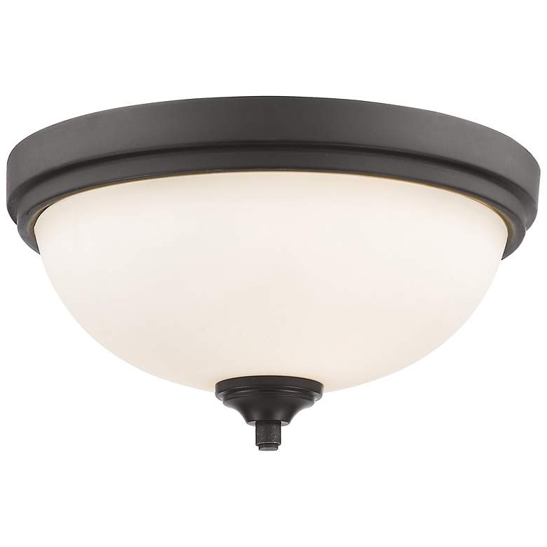 Image 1 Bordeaux by Z-Lite Bronze 2 Light Flush Mount