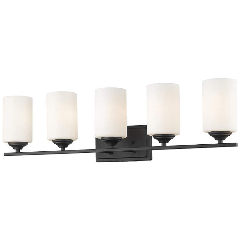 Bordeaux by Z-Lite Bronze 30.75 inch 5 Light Vanity - #349G6 | Lamps Plus