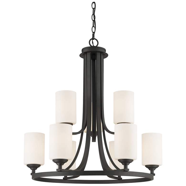 Image 1 Bordeaux by Z-Lite Bronze 9 Light Chandelier