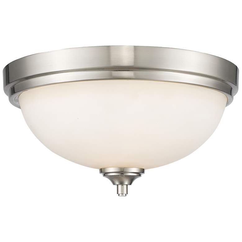 Image 1 Bordeaux by Z-Lite Brushed Nickel 2 Light Flush Mount