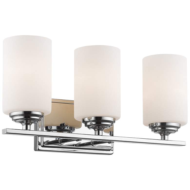 Bordeaux by Z-Lite Chrome 17.375 inch 3 Light Vanity - #344G6 | Lamps Plus