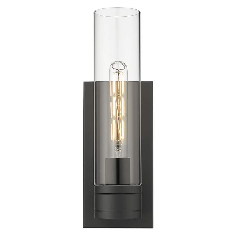 Image 2 Boreas 13 3/4" High Matte Black ADA Wall Sconce more views