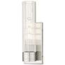 1_Boreas 13 3/4" High Satin Nickel Clear Glass ADA Wall Sconce