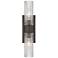 Boreas 18" High Bronze Clear Glass 2-Light ADA Wall Sconce