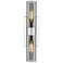 Boreas 18"H Polished Nickel Smoke Glass 2-Light Wall Sconce