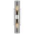Boreas 18"H Polished Nickel Smoke Glass 2-Light Wall Sconce