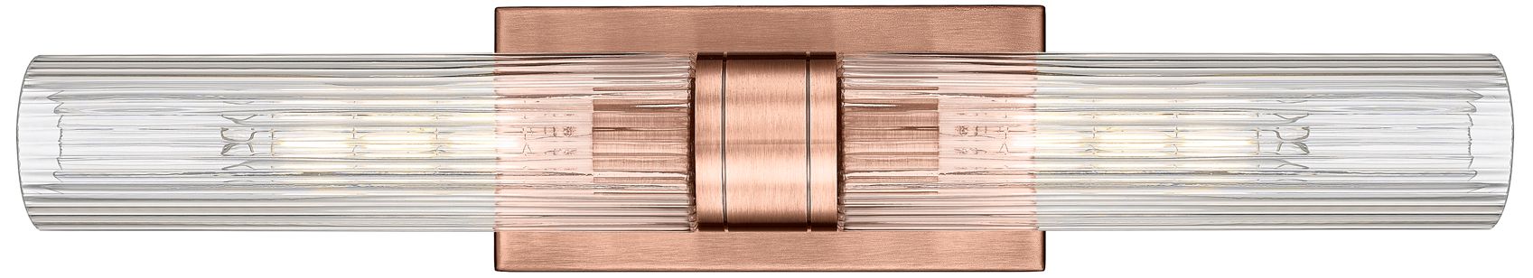 Image 2 Boreas 24" High Antique Copper 2-Light Wall Sconce more views