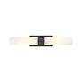 Boreas 24" High Bronze 2-Light Wall Sconce w/ White Shade