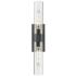 Boreas 24" High Matte Black 2-Light Sconce w/ Clear Glass