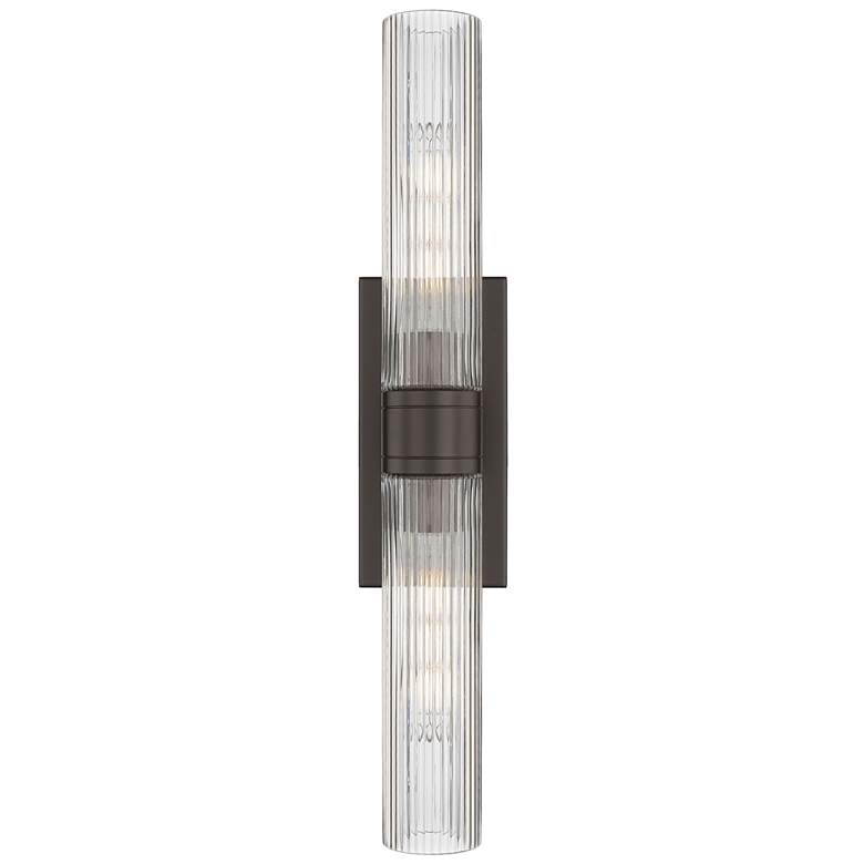 Image 1 Boreas 24" High Oil-Rubbed Bronze 2-Light Wall Sconce