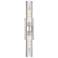 Boreas 24" High Satin Nickel 2-Light Sconce w/ Striped Glass