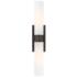 Boreas 24"H Oil-Rubbed Bronze Wall Sconce with White Glass