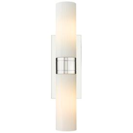 Boreas 4 1/2" High Nickel White Glass 2-Light Wall Sconce Boreas 4 1/2" High Nickel White Glass 2-Light Wall Sconce