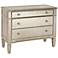 Borghese Antique Mirror 3-Drawer Hall Chest