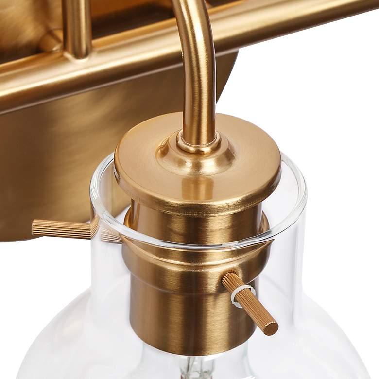 Image 4 Borislav 22" Wide Plating Brass 3-Light Vanity Bath Light more views