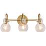 1_Borislav 22" Wide Polished Gold 3-Light Vanity Bath Light