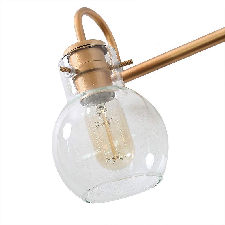 Image 4 Borislav 22" Wide Polished Gold 3-Light Vanity Bath Light more views