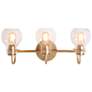 6_Borislav 22" Wide Polished Gold 3-Light Vanity Bath Light more views