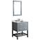 Bosconi 30" Gray 2-Drawer Single Sink Vanity Set