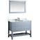 Bosconi 43" Gray 2-Drawer Single Sink Vanity Set