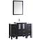 Bosconi 48" Espresso Integrated Single-Sink Vanity Set