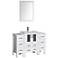 Bosconi 48" White Integrated Single-Sink Vanity Set