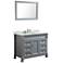 Bosconi Slate Gray Marble 43 1/4" Single-Sink Vanity Set