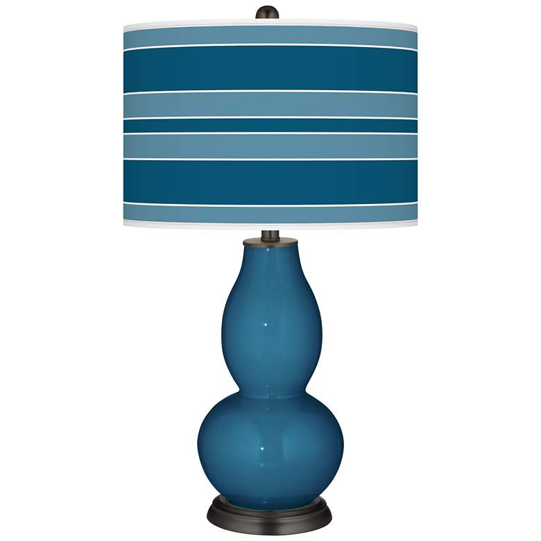 Image 1 Bosporus Bold Stripe Double Gourd Table Lamp