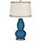 Bosporus Double Gourd Table Lamp with Rhinestone Lace Trim