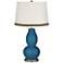 Bosporus Double Gourd Table Lamp with Wave Braid Trim