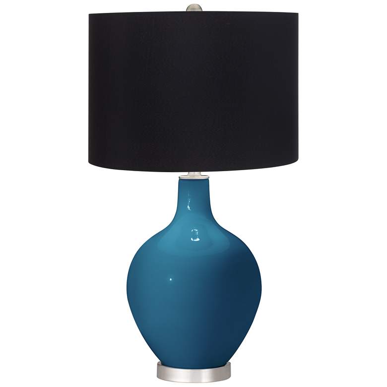 Image 1 Bosporus Ovo Table Lamp with Black Shade