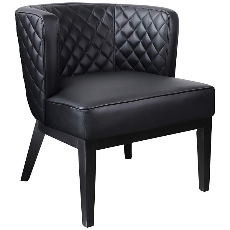 Image 1 Boss Ava Black Quilted Diamond Accent Chair